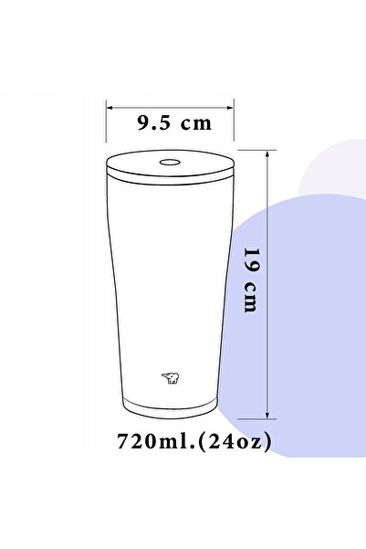 Other Thermal mug with straw for drinks ZOJIRUSHI SX-HA72H-AM 720 ml Purple