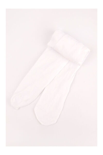 LC Waikiki White Girl's Banana Pantyhose