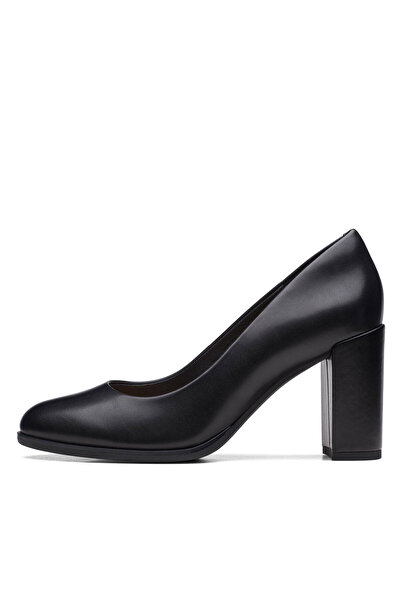 CLARKS Γυναικείες Γόβες Μαύρες CLARKS-FREVA85 COURT ΜΑΥΡΟ ΔΕΡΜΑ 26170968