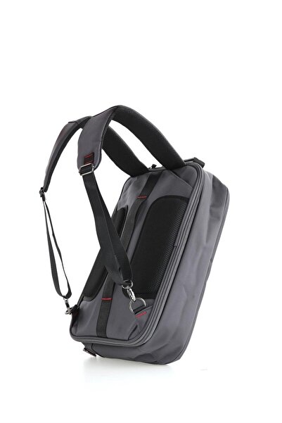 ÇÇS Unisex Password Lockable USB Port Waterproof Laptop Compartment Crossbody Shoulder Strap Briefcase Backpack