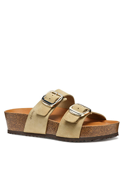 Geox Γυναικείες σαγιονάρες μπεζ GEOX-D551DA-00022 C6738