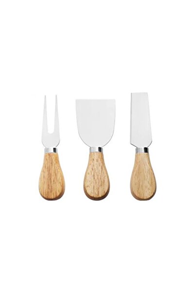 YAZICI 3-Piece Bamboo Cheese Knife Set