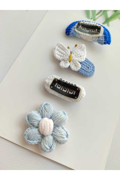 Hand Mother's Since 2024 Yenidoğan Bebek Tokası Antialerjik Pinterest %100 Cotton 4'lü Saçsız Bebek Tokası ( 0-3 Yaş)