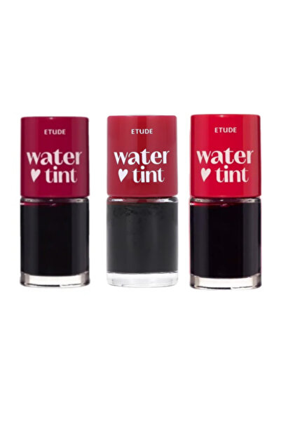 Etude House مجموعة أحمر الشفاه دير دارلينج تينت من 3 قطع - الكرز - الرمان - ا...