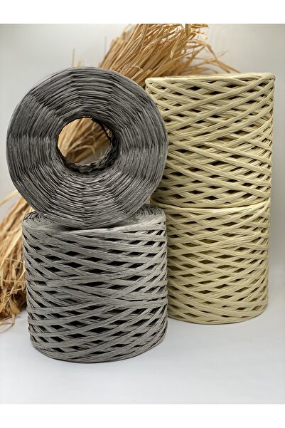 Fiolimore 4 قطع من خيوط الرافيا (800 جرام) خيوط ورقية لصنع الحقائب، خيوط للقب...