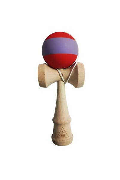 Picodino Professional Kendama, Wooden ball with silicone coating, Red/Purple, 40KD