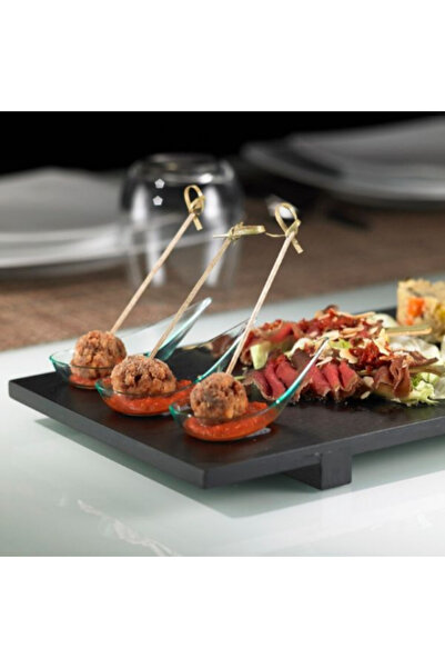 LEONE Bamboo appetizer platter, Bamboo Nero, 50x23x2.5 cm