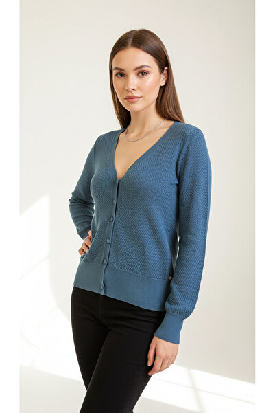 Digz fashion كارديجان تريكو بأزرار مصنوع من القطن العضوي 100% (معتمد من GOTS)