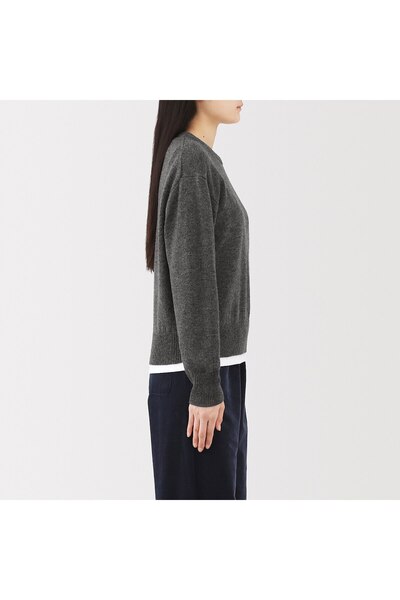 Muji Washable Mid-Gauge Crew Neck Sweater