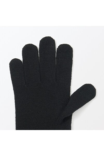 Muji Wool Blended Backside Brushed Touchscreen Gloves