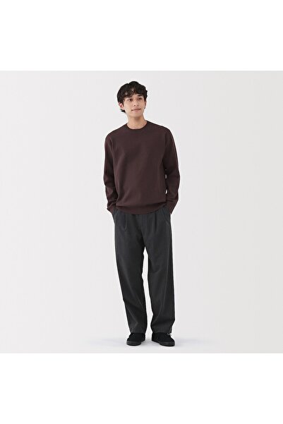 Muji Washable Milano Ribbed Crew Neck Sweater