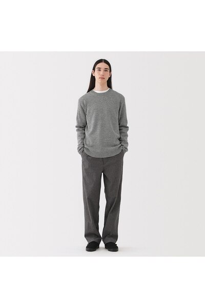 Muji Washable Mid-Gauge Crew Neck Sweater