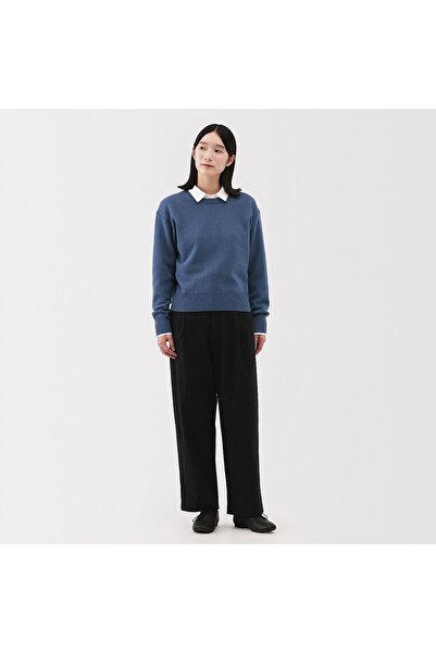 Muji Washable Mid-Gauge Crew Neck Sweater