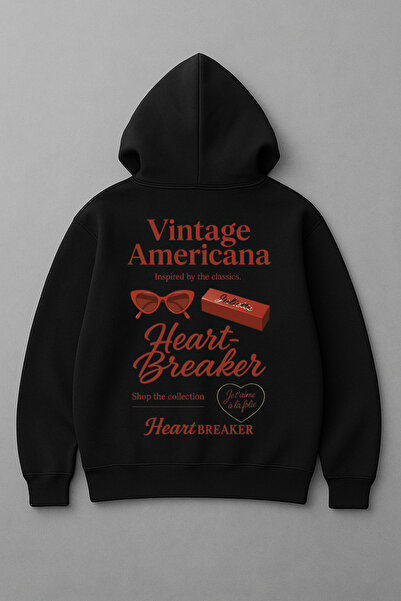 LORVEX Swea pentru femei cu imprimeu digital Vintage Americana tricou