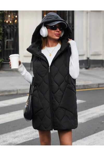 MODA سترة طويلة بغطاء للرأس من كايبتون