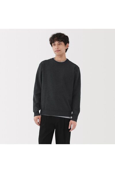Muji Washable Milano Ribbed Crew Neck Sweater