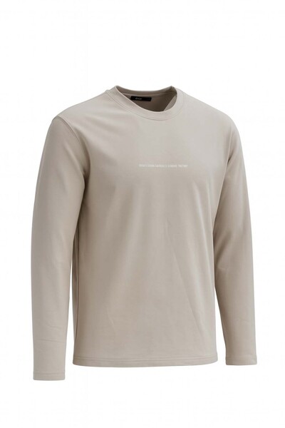 trender Ανδρικό φούτερ O Neck Injection Printed Stone 5725