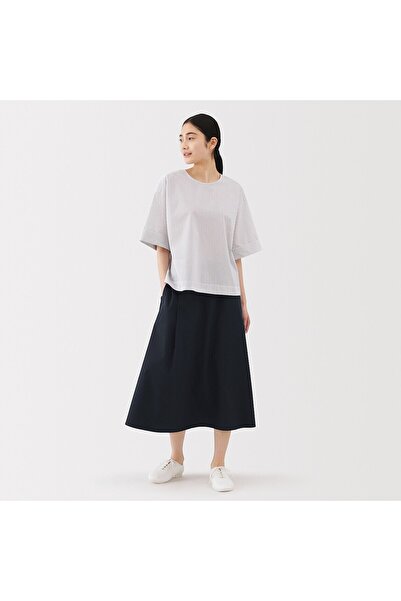 Muji Quick Dry Broadcloth Flare Skirt
