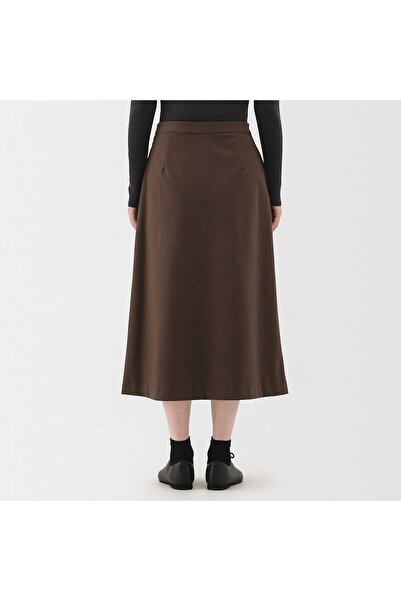 Muji Stretch Brushed Flare Skirt