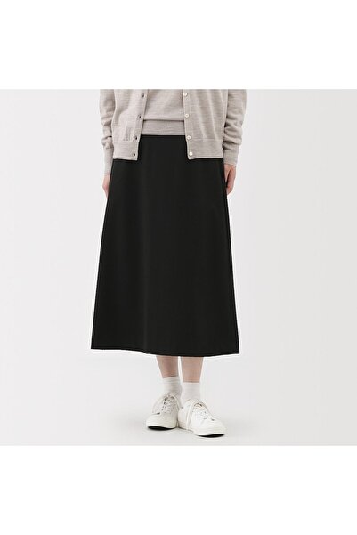 Muji Stretch Brushed Flare Skirt