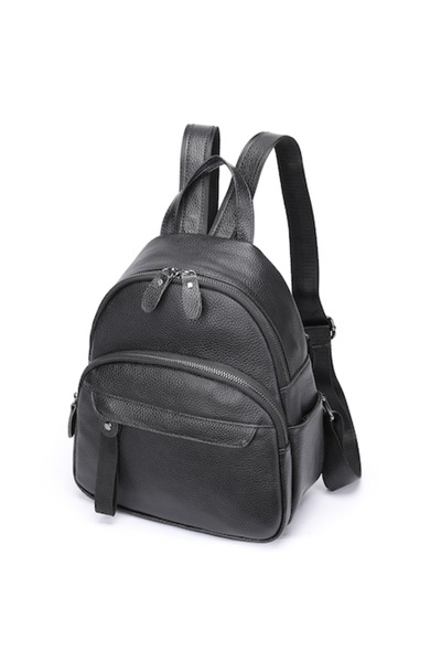 OEM Rucsac de damă, Nylay GT1521, piele, negru