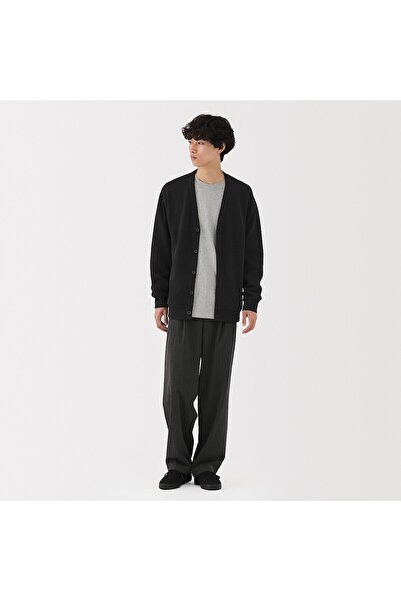 Muji Double Knitted V Neck Cardigan