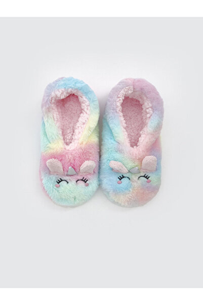 LC Waikiki Lcw Embroidery Detailed Girl's Plush Home Socks (W5)