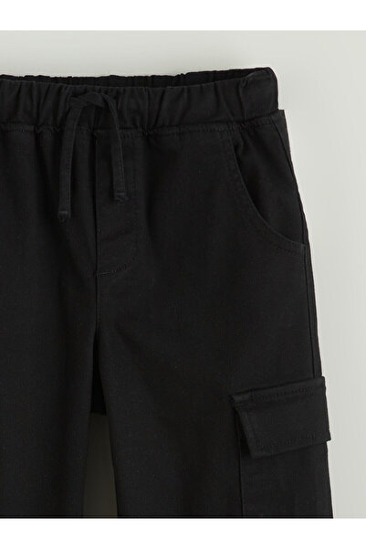 LC Waikiki Girls' Cargo Pants with Elastic Waist