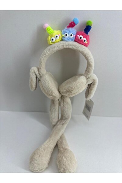 Recos Children's Plush Figure with Moving Ears and Moving Sound Winter Earmuf...