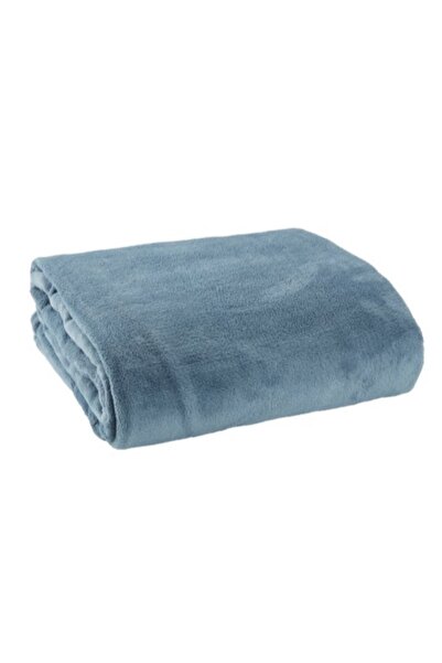 DavidaHome Soft and fluffy blanket, machine washable, 200x140 cm, blue