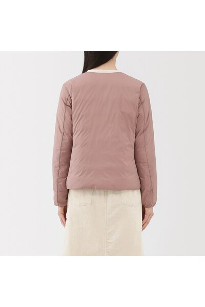 Muji Light Weight Down Pocketable Collarless Jacket