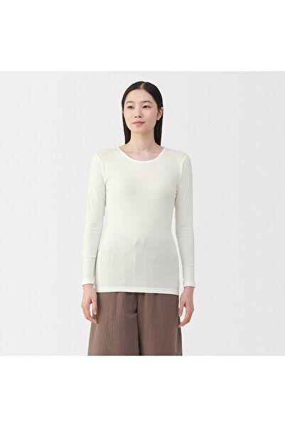Muji Warm Cotton Long Sleeve T-Shirt