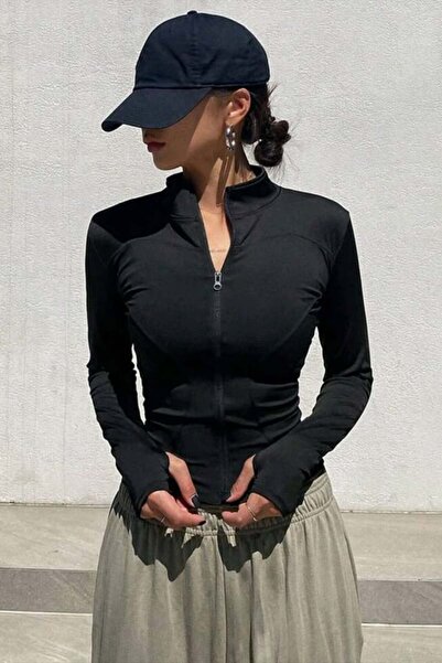 Köstebek Φούτερ Rover Basic Slim Fit με φερμουάρ με δάχτυλα