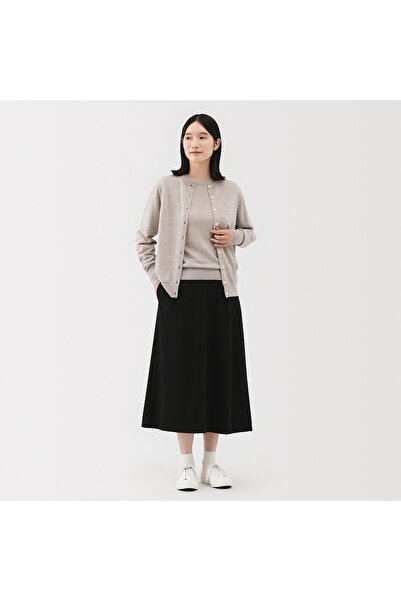Muji Stretch Brushed Flare Skirt