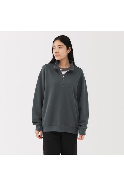 Muji Double Knitted Half Zip Pullover