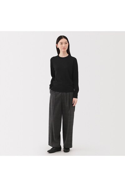 Muji Washable High-gauge Crew Neck Sweater