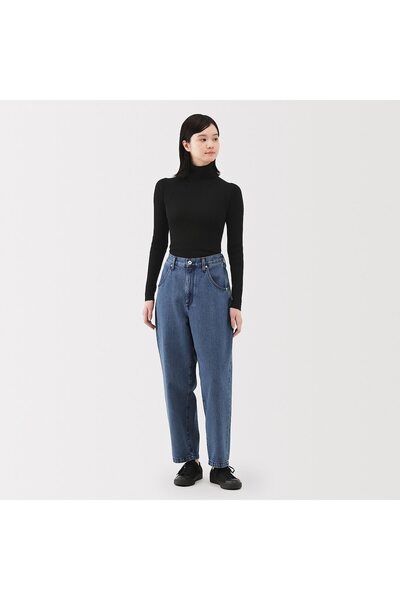 Muji Washable High-Gauge Ribbed Turtle Neck Sweater
