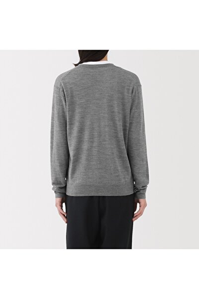 Muji Washable High-Gauge V Neck Sweater