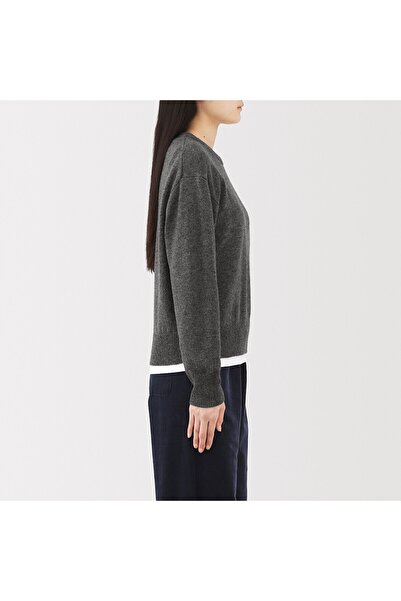 Muji Washable Mid-Gauge Crew Neck Sweater