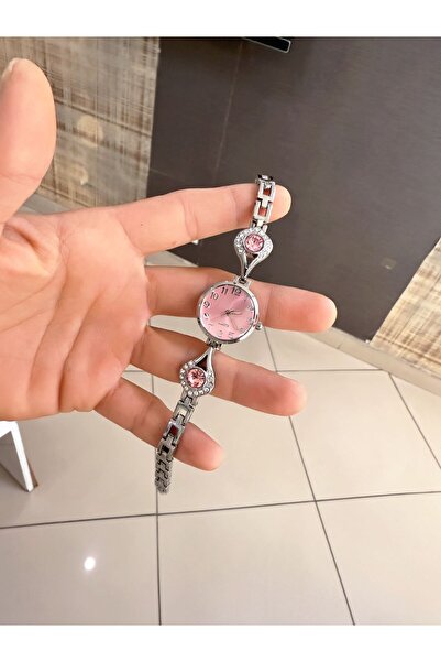 LOOQ Zircon Stone Detailed Women's Wristwatch Vintage