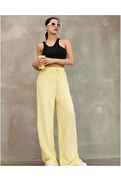 Hugglii Bubble Gofre Kadın Pantolon
