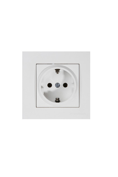 Mutlusan Sıva Altı Priz Beyaz Renk çerçeve dahil