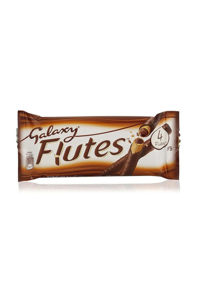 Galaxy شوكولاتة فلوتس 4 أصابع 45.0 جرام، كرتون 144 قطعة
