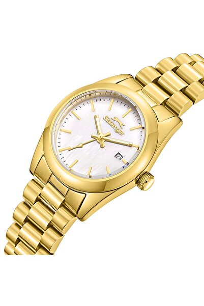 Slazenger SL.09.2473.3.02 Kadın Kol Saati | Altın Renkli 28 mm Şıklık ve İnci...