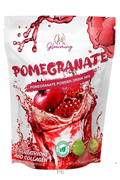 CC Glowming Pomegranate Powder Drink Mix with Glutathione and Collagen 200g -...