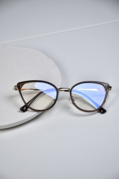 LOOKUP NEW Cat Eye 55 Ekartman Metal Transparent Women Men Unisex Blue Light Protection Screen Glasses Eyewear