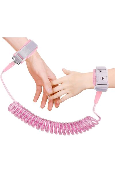 Other رابط معصم مضاد للضياع، حزام أمان للأطفال مزود بقفل مفتاح، سوار معصم مري...