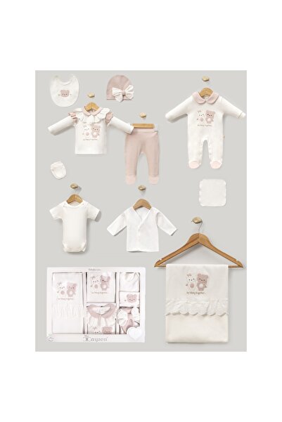 ZEYNUKO طقم زيبين للأطفال حديثي الولادة من 0-3 أشهر مع دمية دب، 10 قطع، مناسب...