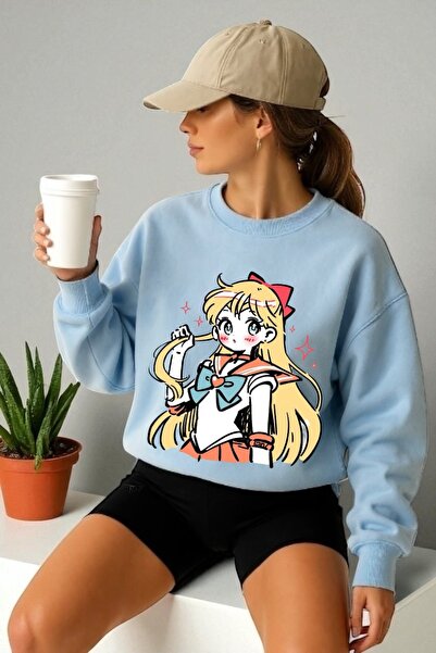 ArtYus Tricou unisex cu mânecă lungă Moon Warrior Transfer cu imprimeu guler ...