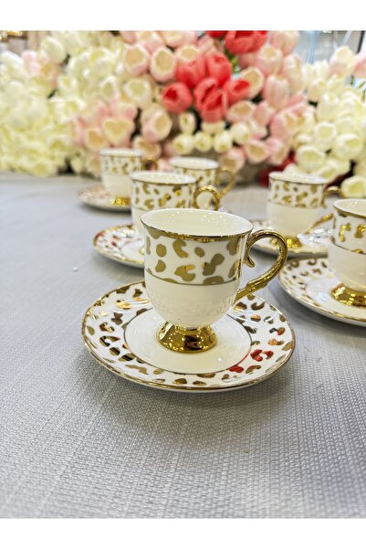 hediye Esterhomedecor 6 Person Porcelain Coffee Cup Set